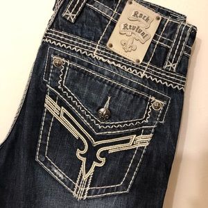 Men’s Rock Revival Bootcut Jeans from Buckle